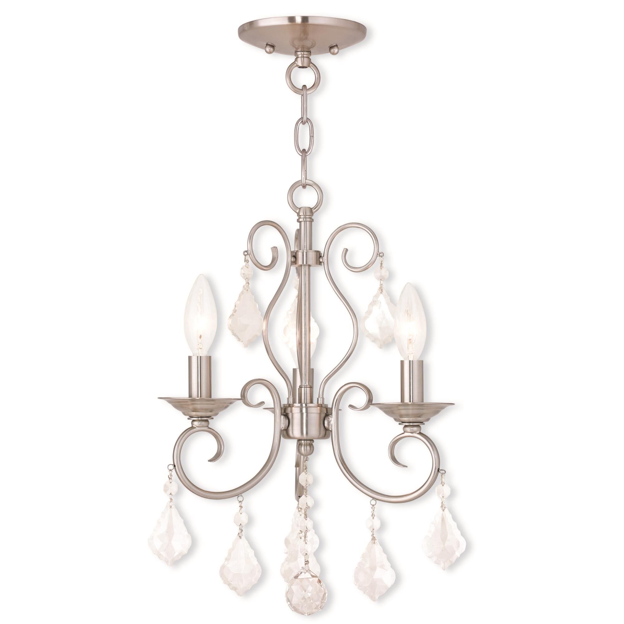 Donatella 12 Inch 3 Light Mini Chandelier by Livex Lighting